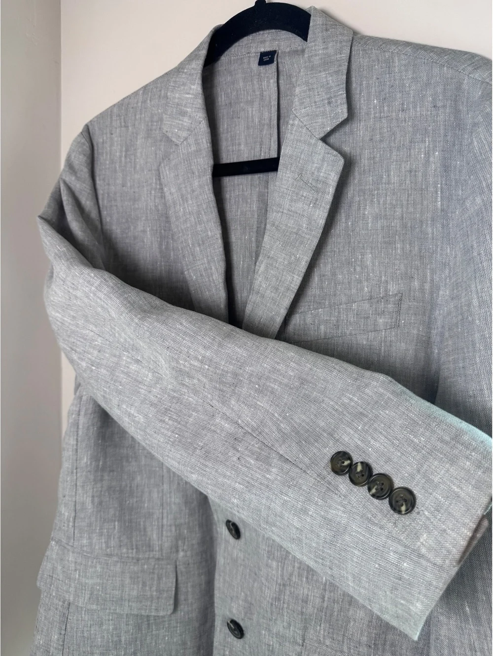 J.Crew Thompson Men's Light Gray 100% Linen Blazer, Size 38 - NWT